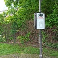 Nachbau einer Straßenbahnhaltestelle in Lichterfelde-Ost